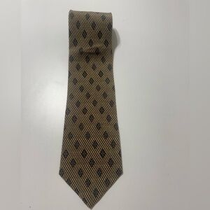 Claiborne Geometric Brown and Blue Tie